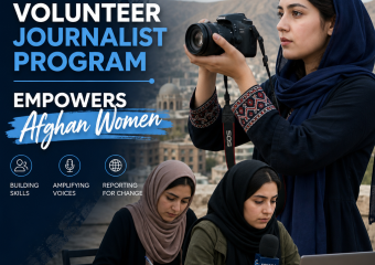 Illustration of Ariana Global News Volunteer Journalist Program Empowers Afghan Women